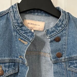 BCBG Generation crop denim jacket size XS